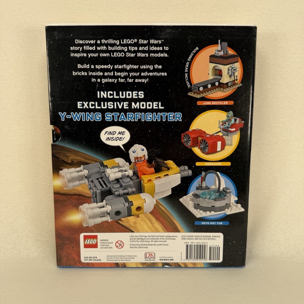 LEGO STAR WARS BOOK Build Your Own Adventure Rebel Pilot Y-Wing Starfighter New - Picture 2 of 3